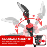 Kit combinato ONEVAN 6" Motosega e potatore da 25 mm con asta telescopica da 2 m Brushless Cordless